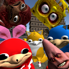 Simulador de Knuckles Ugandan. Meme Salvação 3D ícone