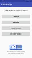 Construction Material Estimate App ポスター