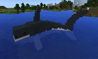 Mod Jaws and Megalodon MCPE-poster