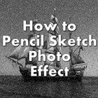 how to sketch photo آئیکن