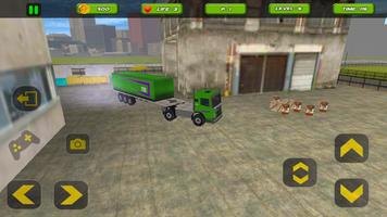 3D 18 wheels truck driver syot layar 1