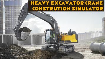 Heavy Excavator Crane Construction Simulator poster