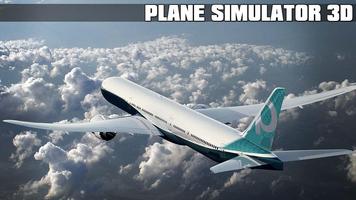 Plane Simulator 3D-poster