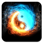 Fire and Ice Wallpaper Ultra HD Quality icon