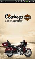 Cowboy's Alamo City Harley poster