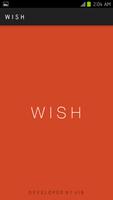 WISH الملصق