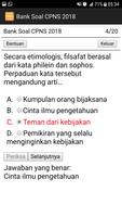 Soal CAT CPNS Terbaru 2018 capture d'écran 1