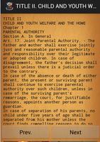 CHILD AND YOUTH WELFARE CODE capture d'écran 1
