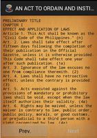 Civil Code of Philippines capture d'écran 1