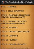 Family Code of the Philippines ポスター