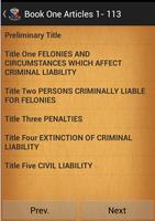 PENAL CODE OF THE PHILIPPINES โปสเตอร์