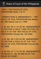 Philippines Rules of Court الملصق