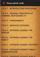 Texas penal code Plakat