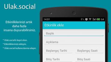 Ulak.Social - Etkinlik paylaş captura de pantalla 1
