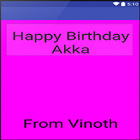 ikon Happy Birthday Akka