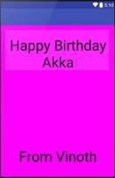 Happy Birthday Akka poster