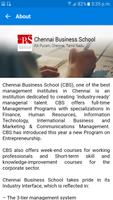 Chennai Business School captura de pantalla 3
