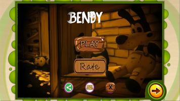 bendy ink adveture machine Affiche