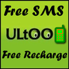 Ultoo Send SMS & Free Recharge Zeichen