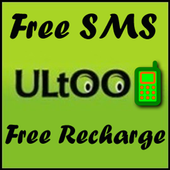ikon Ultoo Send SMS & Free Recharge