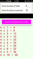 Unlimited Multiplication Table capture d'écran 3