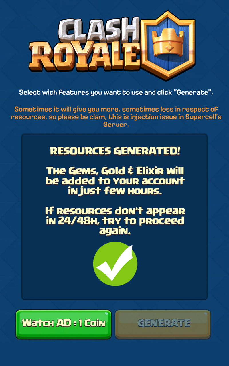 Gamegenerator.Info Clash Royale Hack Apk Lite Server ... - 