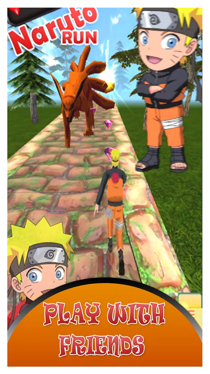 Ultimate Ninja 3D Battle Run: Naruto Shippuden Edition- The