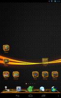 Poster Orange Thund GO Launcher Theme