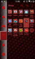 SL Red Carbon Theme 스크린샷 1