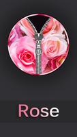 Rose Zipper Lock Screen Plakat