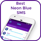 Best Neon Blue SMS आइकन