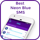 Best Neon Blue SMS 아이콘