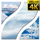 Fonds d'écran de neige 4K icône