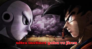 ultra instinct goku vs jiren پوسٹر