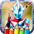 coloring Ultraman of Zero Cosmos Fans APK