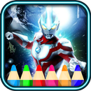 learn to color ultraman zero fans APK