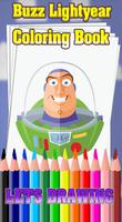 Buzz Lightyear  Toy Story Coloring Book الملصق