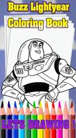 Buzz Lightyear  Toy Story Coloring Book تصوير الشاشة 1