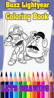 Buzz Lightyear  Toy Story Coloring Book تصوير الشاشة 2