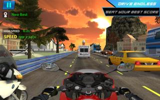 Traffic X Rider:Highway Real Racer Moto 3D screenshot 3