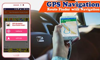 GPS Navigation GPS Route Finder Affiche