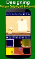 Love Post Maker -Text on Photo  Stylish Post Maker اسکرین شاٹ 1