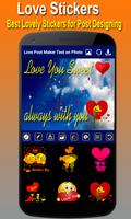 برنامه‌نما Love Post Maker -Text on Photo  Stylish Post Maker عکس از صفحه