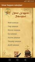 Umar Xayyom ruboiylari poster