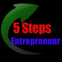 5 Steps To Be An Entrepreneur Affiche
