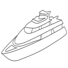How to draw boats icône