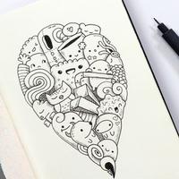 How To Draw Doodle Art penulis hantaran