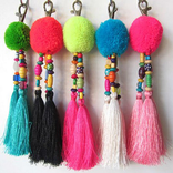 ポンポンキーチェーンの作り方