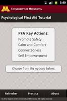 Psychological First Aid (PFA) الملصق