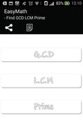 MathTool:GCD,LCM,Prime Affiche